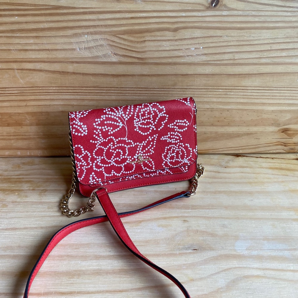 KARL LAGERFELD Red Crossbody Bag